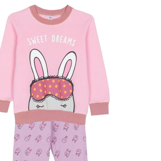 ΒΑΜΒΑΚΕΡΟ ΣΕΤ ΠΙΤΖΑΜΕΣ DREAMS BUNNY ΡΟΖ 2473109 ΒΑΜΒΑΚΕΡΟ ΣΕΤ ΠΙΤΖΑΜΕΣ DREAMS BUNNY ΡΟΖ 2473109