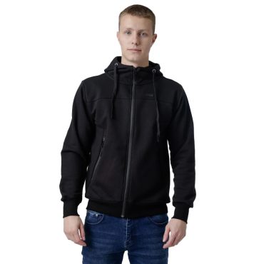 ΒΑΜΒΑΚΕΡΗ ΖΑΚΕΤΑ ΜΕ ΧΝΟΥΔΙ ΚΑΙ ΚΟΥΚΟΥΛΑ PACO ZIPPER JACKET ΜΑΥΡΟ 2681101
