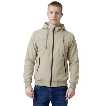 ΒΑΜΒΑΚΕΡΗ ΖΑΚΕΤΑ ΜΕ ΧΝΟΥΔΙ ΚΑΙ ΚΟΥΚΟΥΛΑ PACO ZIPPER JACKET ΕΚΡΟΥ 2681101